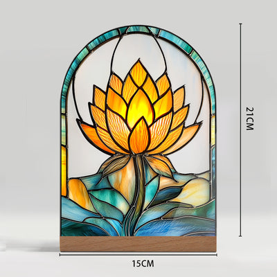 Adornos Decorativos Acrílicos con Efecto Cristal - Flores y Paisajes - Image 26