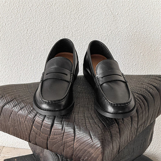 Zapatos Casuales Retro de Negocios para Hombre - Diseño Versátil sin Cordones - Image 6