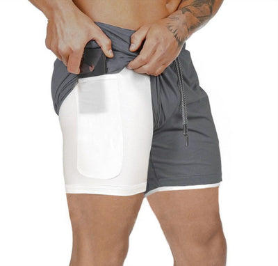 Shorts Joggers 2 en 1 para Hombre - Deportivos con Bolsillos Ocultos y Cierre de Seguridad - Image 13