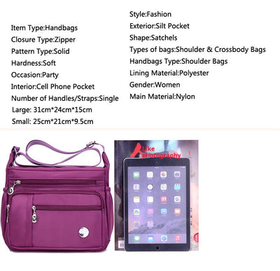 Bolso Bandolera de Nylon Ligero para Mujer - Image 17