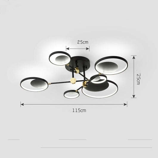 Lámpara de Techo LED Molecular Diseño Nórdico Minimalista - Image 8