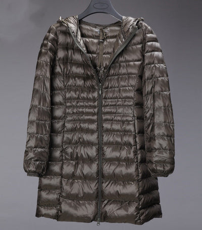 Chaqueta Acolchada Ligera Tallas Grandes con Capucha Otoño Invierno - Image 12
