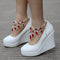 Zapatos de Cuña con Plataforma Impermeable y Cristales - Elegancia para tu Boda