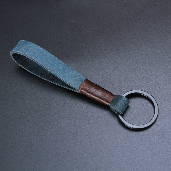 Llavero de Cuero Genuino con Diseño Minimalista