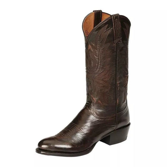Botas Altas Knight con Tacón Bajo Plano para Mujer