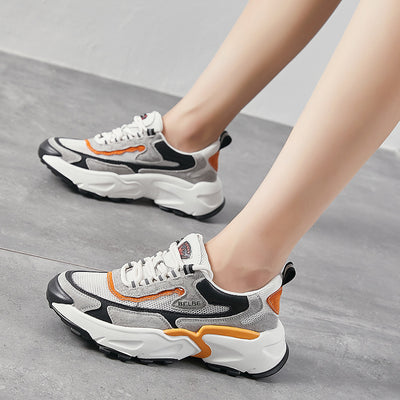 Tenis Gruesos Coreanos para Mujer - Sneakers Versátiles con Plataforma Gruesa - Image 6