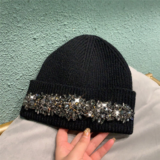 Gorro Cálido de Perlas para Mujer - Versátil y Elegante