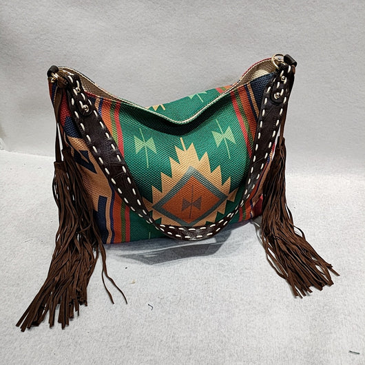 Bolso de Hombro Tejido a Mano en Algodón y Lino - Image 7