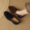 Zapatos de Tacón Grueso en Gamuza de Oveja para Primavera