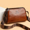 Bolso de Cuero Encerado Reversible Retro para Mujer - Diseño Trendy Doble Cara