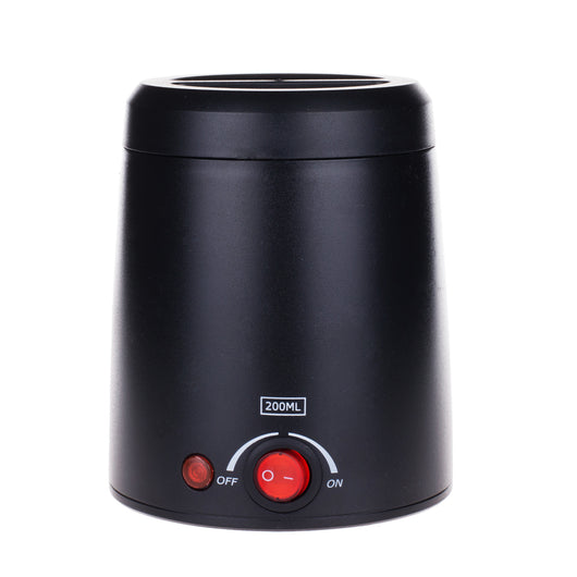 Black portable constant temperature wax melting machine with a 200ml capacity, featuring an on/off switch. - Image 12