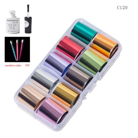 Set de 12 Láminas Decorativas para Uñas - Transferencias Nail Art - Image 69