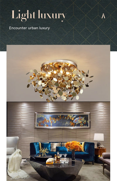 Lámpara Colgante Árbol de Hojas para Sala de Estar - Image 9