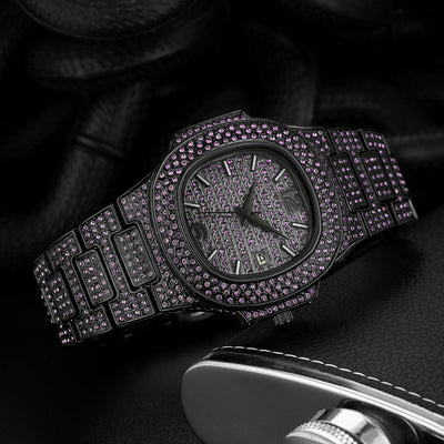 Reloj Hip Hop para Hombre con Diamantes Completos - Diseño Exclusivo - Image 6