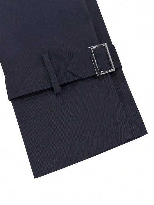 Abrigo Trench Doble Botonadura Casual para Hombre - Image 17