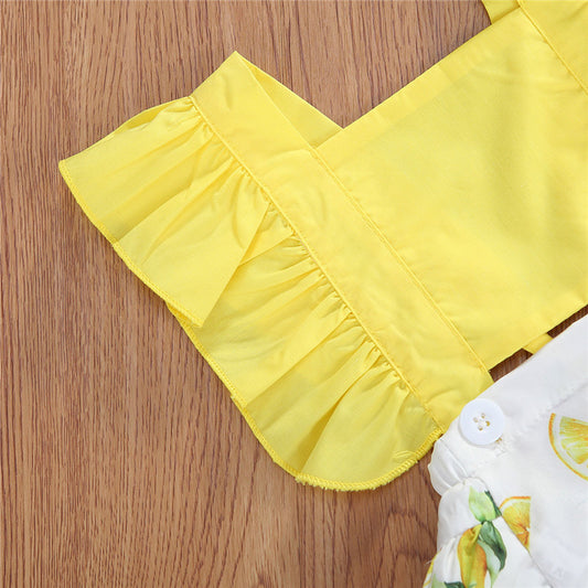 Vestido Infantil Estampado Limón - Diseño Fresco para el Verano - Image 2