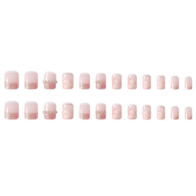 Uñas Postizas Adhesivas Perla Camelia - Diseño Montaña Verano - Image 2