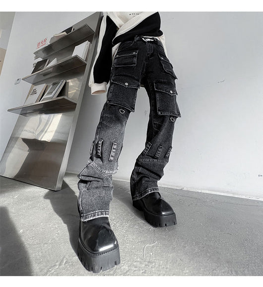 Jeans Desgastados Multi-bolsillos Estilo Urban - Image 15