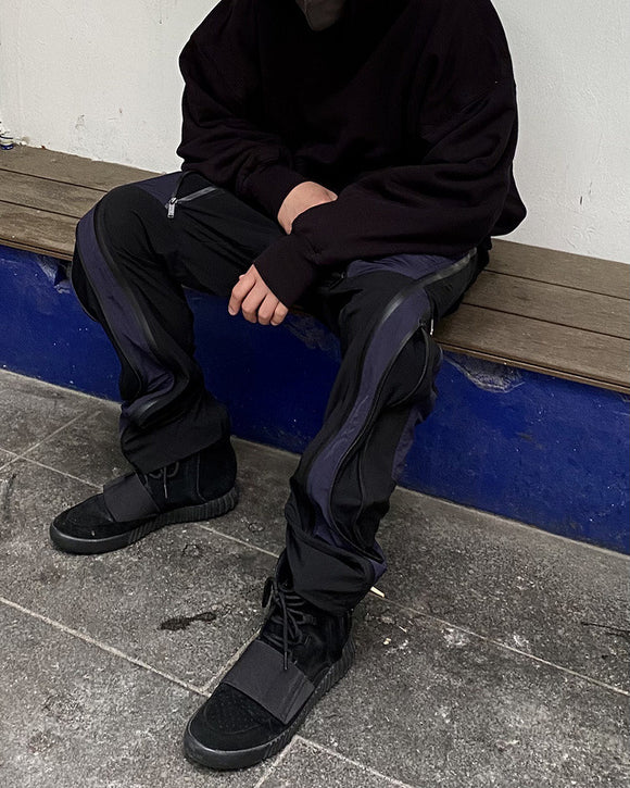 Pantalones Cargo con Contraste y Cordón Ajustable
