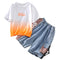 Conjunto de Verano para Niños - Camiseta Manga Corta Estilo Coreano