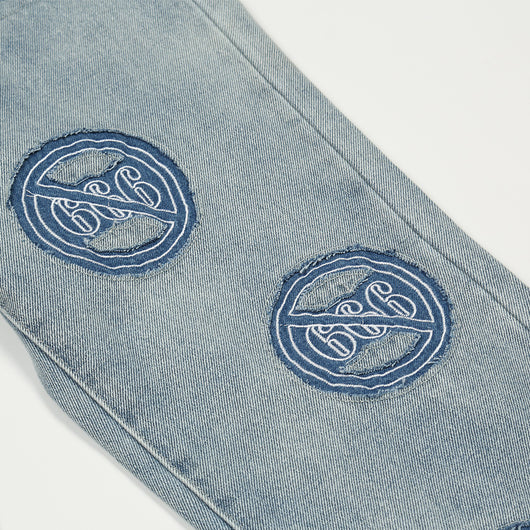 Jeans Hombre Rotos Deslavados con Bordado Artesanal - Image 13