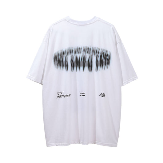 Camiseta Estampada de Manga Corta con Diseño Abstracto para Hombre - Image 11
