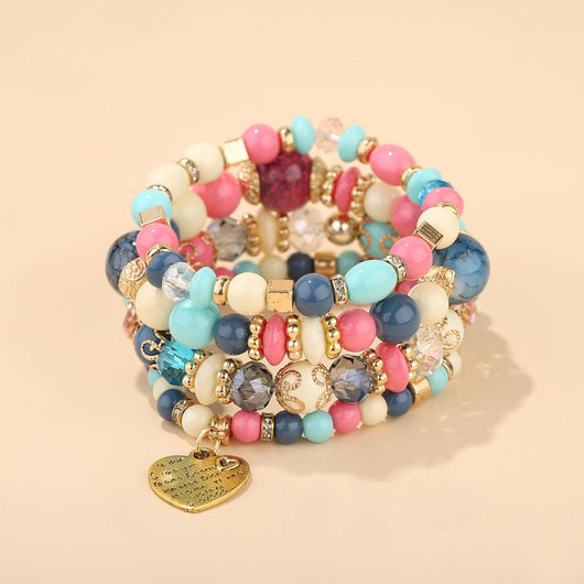 Pulsera de Cristal Cuarzo Melocotón con Corazón - Joya Elegante para Mujer - Image 25