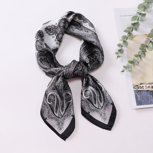 Pañuelo de Seda Estampado - Accesorio de Moda Versátil - Image 2