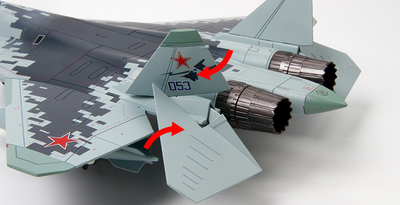 Modelo de Avión Su 57 Aleación Coleccionable de Lujo - Image 14