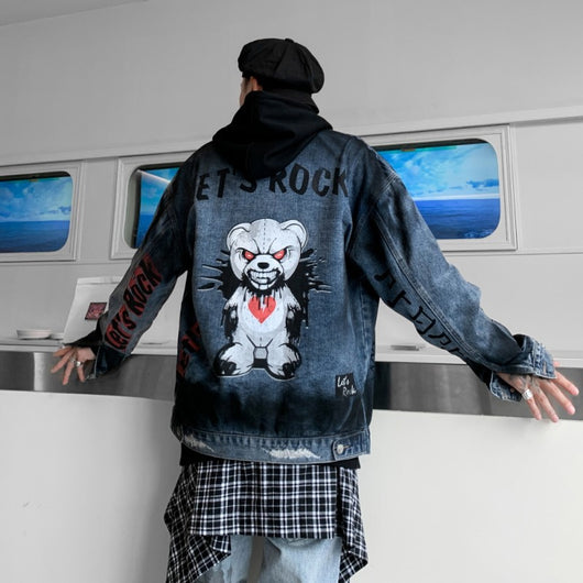 Chaqueta Denim Oversized Unisex con Detalles Rotos - Estilo Urbano - Image 7