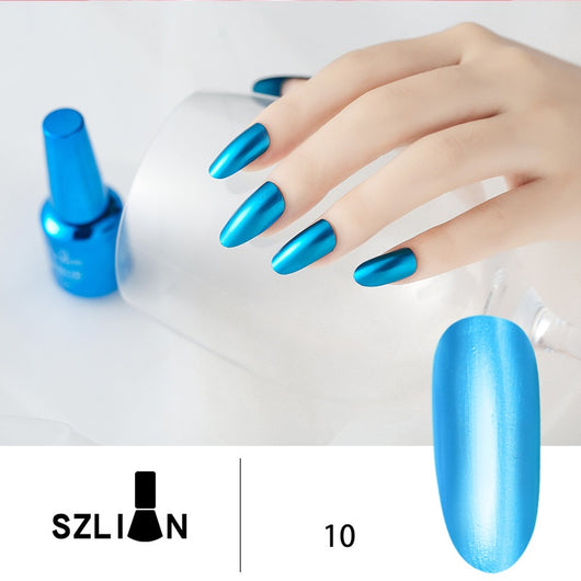Esmalte de Uñas Espejo Plateado Metalizado de Larga Duración - Image 24