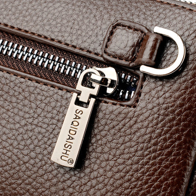 Cartera de Cuero para Hombre con Cierre de Contraseña Anti-robo - Image 4