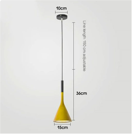 Lámpara Colgante Minimalista Nórdica de Aluminio para Restaurante y Bar - Image 10