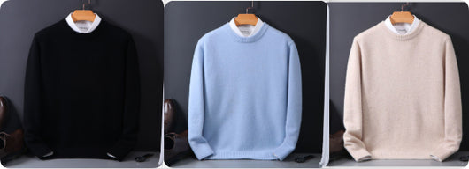 Suéter Holgado para Hombre Cuello Redondo Tejido Base Oversized - Image 28