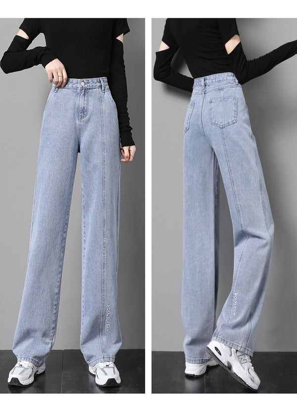 Pantalones Anchos Sueltos de Corte Recto para Mujer