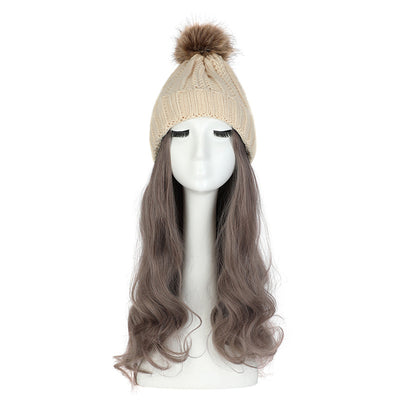 Gorro de Lana con Peluca Desmontable para Mujer - Image 23