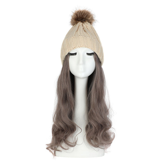 Gorro de Lana con Peluca Desmontable para Mujer - Image 23