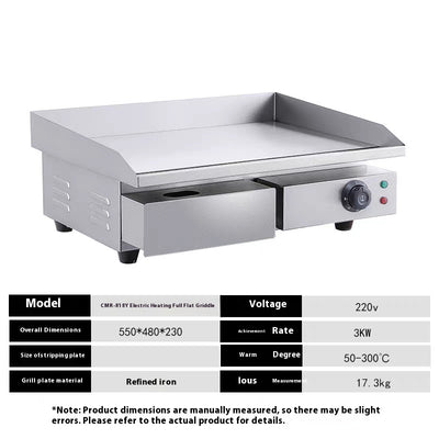 Plancha Teppanyaki Eléctrica de Calor Directo con Gas - Image 16