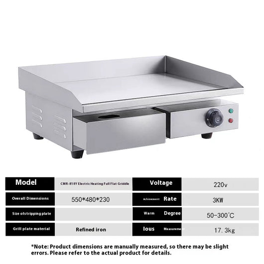 Plancha Teppanyaki Eléctrica de Calor Directo con Gas - Image 16