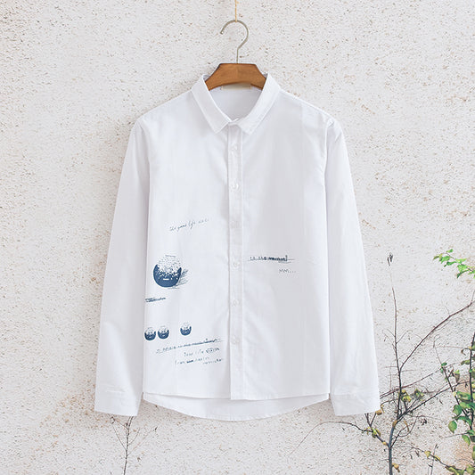 Camisa Slim Fit con Estampado Moderno para Hombre