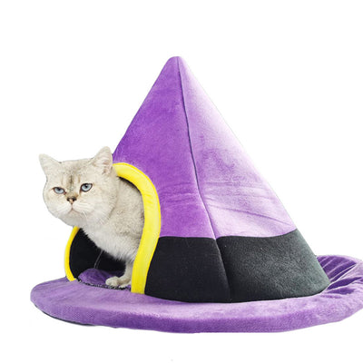 Cama Nido para Gatos Diseño Sombrero de Bruja Halloween - Image 13