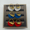 Aretes Retro Grandes Estéreo para Mujer