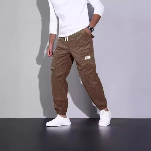 Pantalones de Pana Holgados con Tirantes para Hombre - Múltiples Bolsillos - Image 6