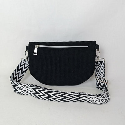 Bolso de Hombro Corduroy de Gran Capacidad para Mujer - Image 11