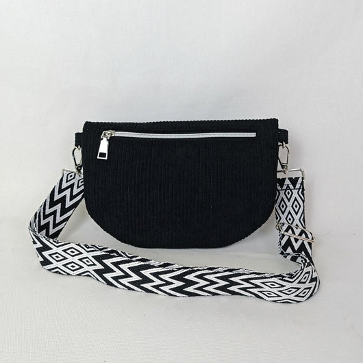 Bolso de Hombro Corduroy de Gran Capacidad para Mujer - Image 11