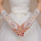 Guantes de Novia Cortos con Encaje de Diamantes - Accesorios de Boda Elegantes