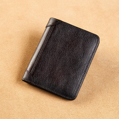 Billetera Delgada de Cuero para Hombre - Cartera Minimalista Ultradelgada - Image 3