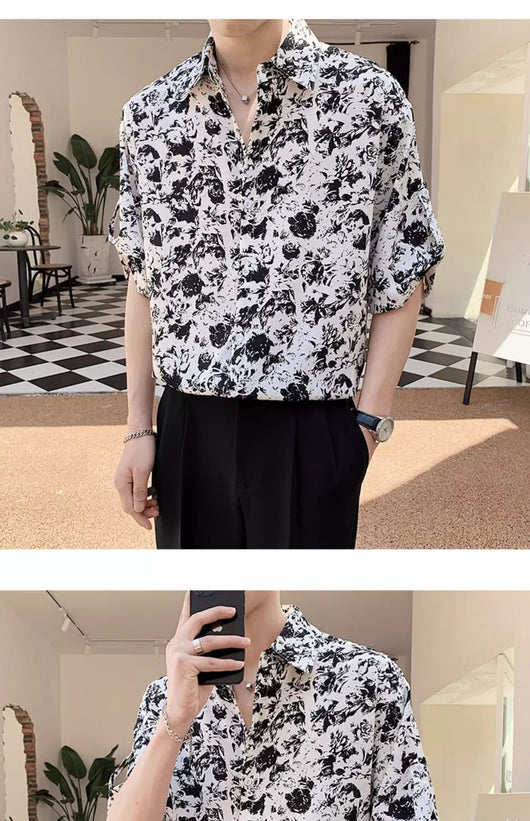 Playera Suelta Oversize de Manga Corta para Hombre - Estilo Casual Versátil - Image 19