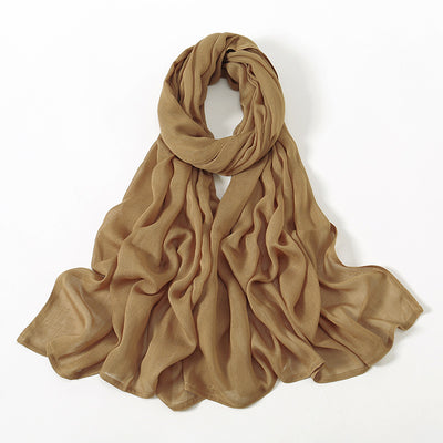 Pañuelo Modal Rayon Malayo Indonesio Colores Sólidos Transpirable - Image 5