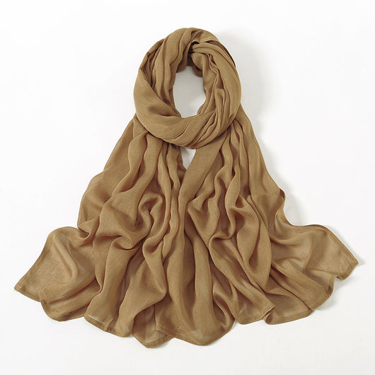 Pañuelo Modal Rayon Malayo Indonesio Colores Sólidos Transpirable - Image 5